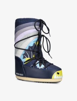 MOON BOOT: Kids's Icon Junior Dragon woven boots