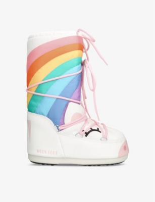 MOON BOOT: Icon Junior Unicorn woven boots