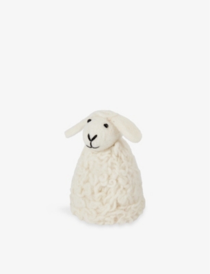 THE WHITE COMPANY: Sheep Felt Egg Cosy 10cm