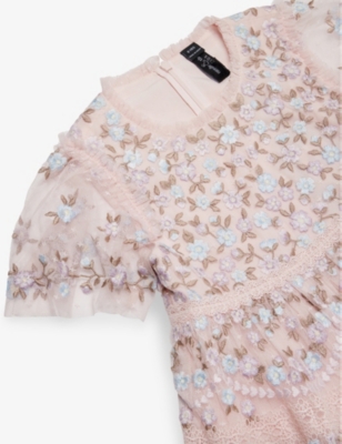 NEEDLE AND THREAD: Garland Flower-Embroidery Woven Dress 4-10 Years