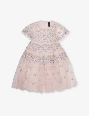 NEEDLE AND THREAD: Garland Flower-Embroidery Woven Dress 4-10 Years