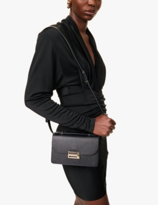 Victoria Beckham Black Mini Dorian Shoulder Bag