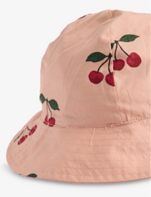 KONGES SLOJD: Verben Cherry-Print Cotton Hat 6 Months - 8 Years