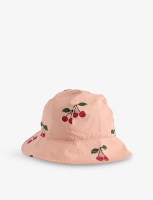 KONGES SLOJD: Verben Cherry-Print Cotton Hat 6 Months - 8 Years