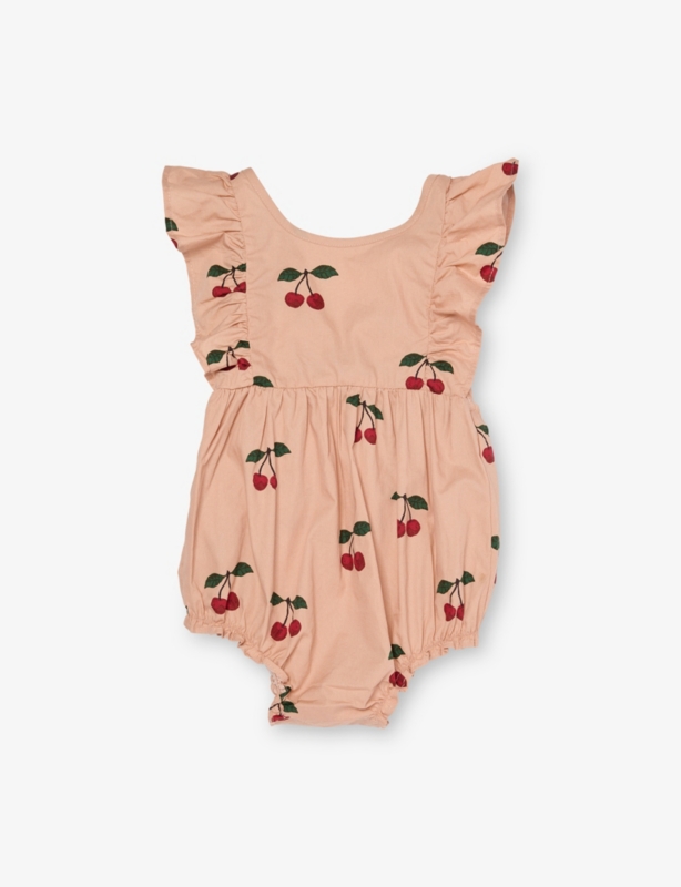 Verbena Cherry Cotton Romper 3-24 Months
