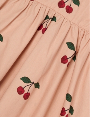 KONGES SLOJD: Verbena Cherry-Print Cotton Dress 9 months – 8 years