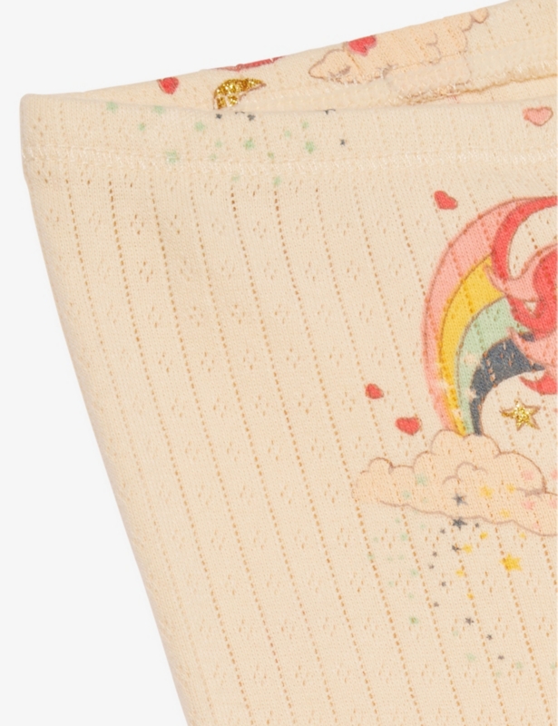 Unicorn-print cotton leggings 0-18 months