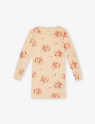 KONGES SLOJD: Unicorn-print organic-cotton nightie 18 months - 8 years