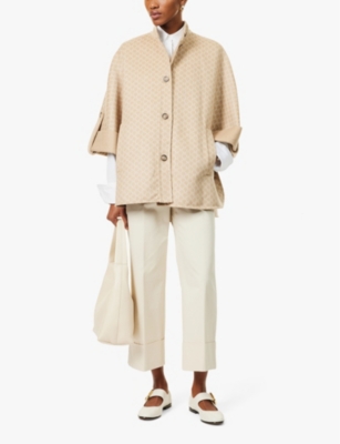 MAX MARA 25S JACQUARD CAPE COAT 009 main image 0
