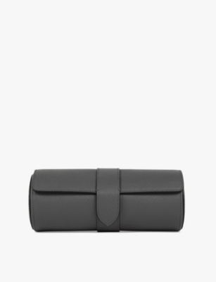 SMYTHSON: Grain-texture leather watch roll