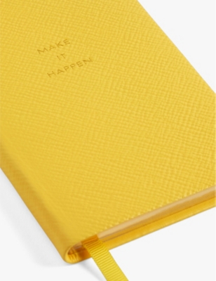 SMYTHSON: Make It Happen Panama leather notebook 14cm x 9cm