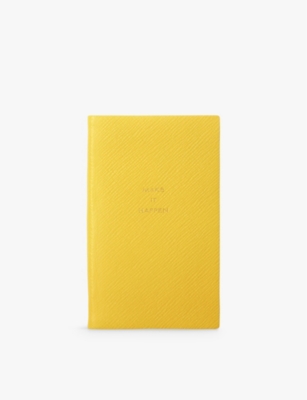 SMYTHSON: Make It Happen Panama leather notebook 14cm x 9cm