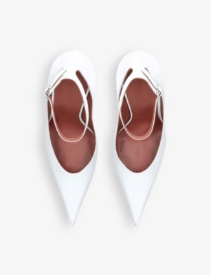 AMINA MUADDI: Anok 105 patent-leather pumps