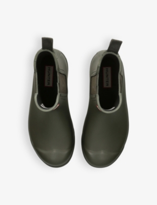 Original logo-print rubber Chelsea ankle boots