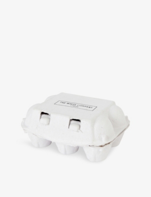 THE WHITE COMPANY: Embroidered Felt Eggs Set Of Six