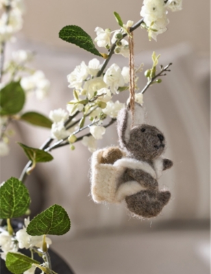 THE WHITE COMPANY: Felt Easter Bunny Decoration 8cm