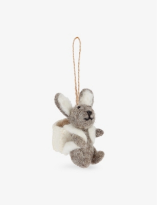 THE WHITE COMPANY: Felt Easter Bunny Decoration 8cm