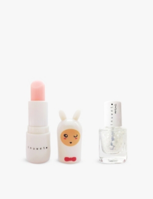 Inuwet White Kids' Duo Nail Polish Set In White
