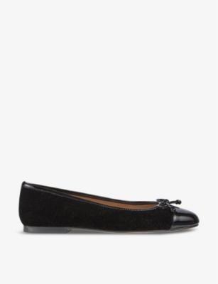 Lk Bennett Kara Bow Ballet Flat In Bla-black