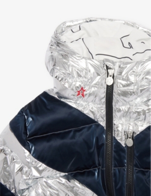 PERFECT MOMENT: Super Mojo star-pattern puffer jacket 6-14 years