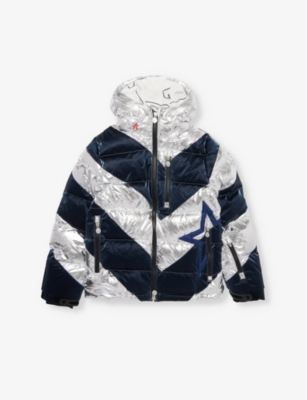 PERFECT MOMENT: Super Mojo star-pattern puffer jacket 6-14 years
