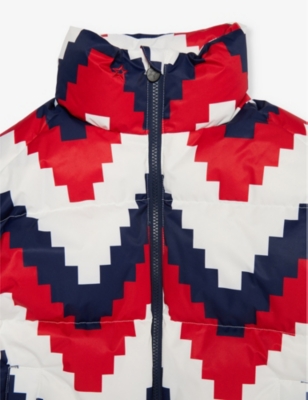PERFECT MOMENT: Nuuk star-pattern puffer down jacket 6-14 years