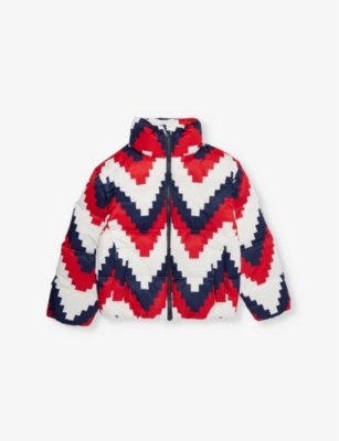 PERFECT MOMENT: Nuuk star-pattern puffer down jacket 6-14 years