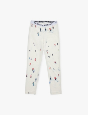 Perfect Moment Thermal Brand-print Woven Leggings 6-14 Y In Dede Ski Print
