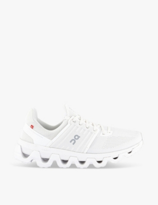 On-running Womens All White F Cloudswift 3 Ad Mesh And Shell Low-top Trainers In All White F