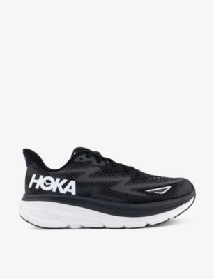 HOKA: Clifton 9 breathable polyester-blend low-top trainers