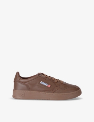Autry Brown Leather Medalist Sneakers In Brown