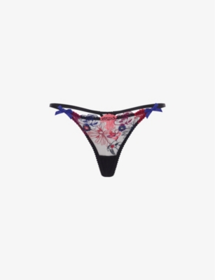 AGENT PROVOCATEUR - Molly leopard-print high-rise stretch-silk thong |  Selfridges.com