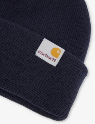 Carhartt Mens  Wip Stratus Hat Low Knitted Beanie In Dark Navy