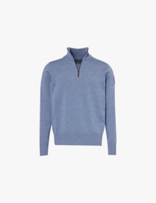 Mens Canada Goose Rosseau Brand-Patch Wool Jumper