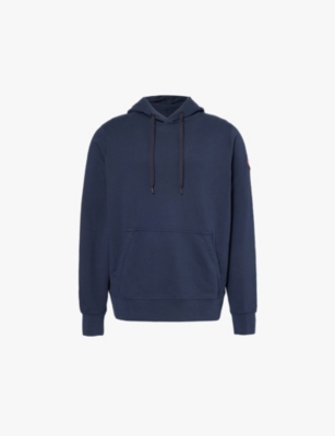 CANADA GOOSE: Huron brand-patch cotton-jersey hoody