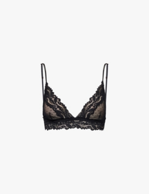 SAVAGE X FENTY: Savage Dotted Mesh stretch-lace bra