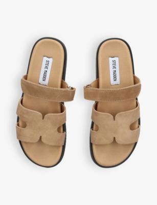 STEVE MADDEN: Missile multi-strap suede sandals