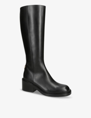 CHLOE: Marcie block-heel leather knee-high boots