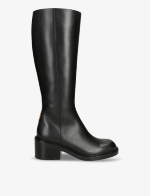CHLOE: Marcie block-heel leather knee-high boots