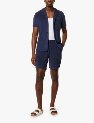 ONIA: Towel Terry cotton-blend shorts