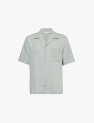 ONIA: Air Convertible short-sleeve linen-blend shirt