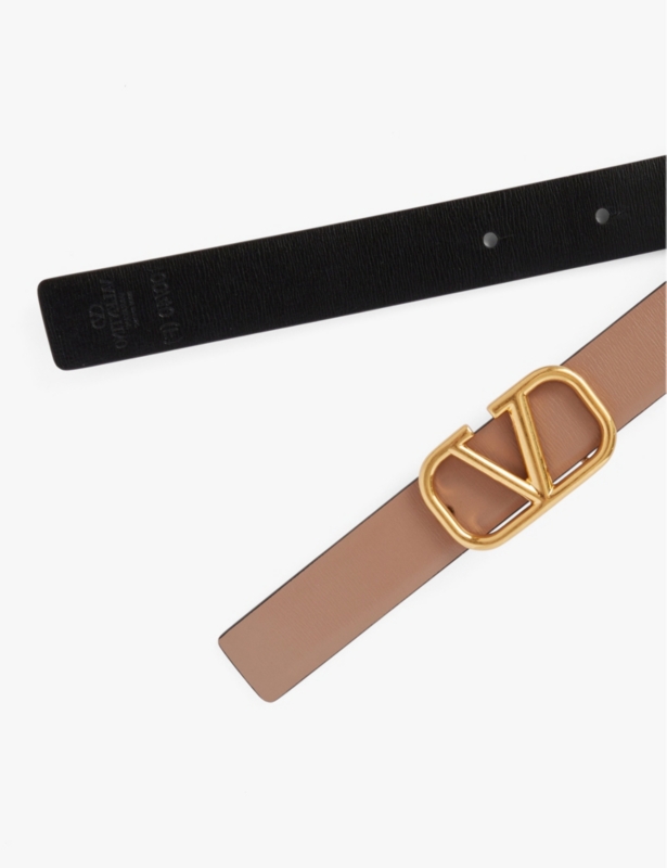 VLogo Reversible leather belt