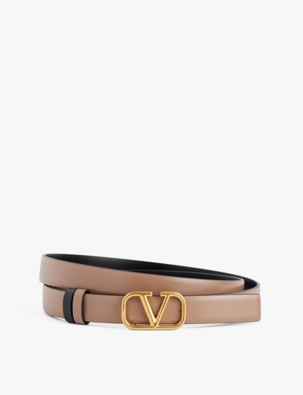 VLogo Reversible leather belt