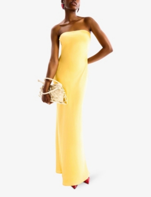 OMNES: Amdra Slim-Fit Strapless Woven Maxi Dress