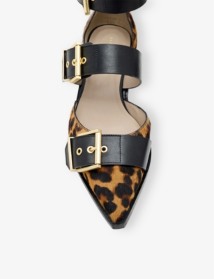 ALLSAINTS: Sutton multi-strap flat leather courts