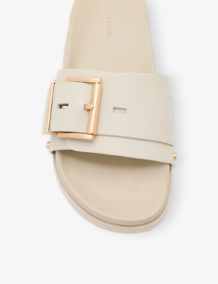 ALLSAINTS: Ellie Studded Leather Sliders