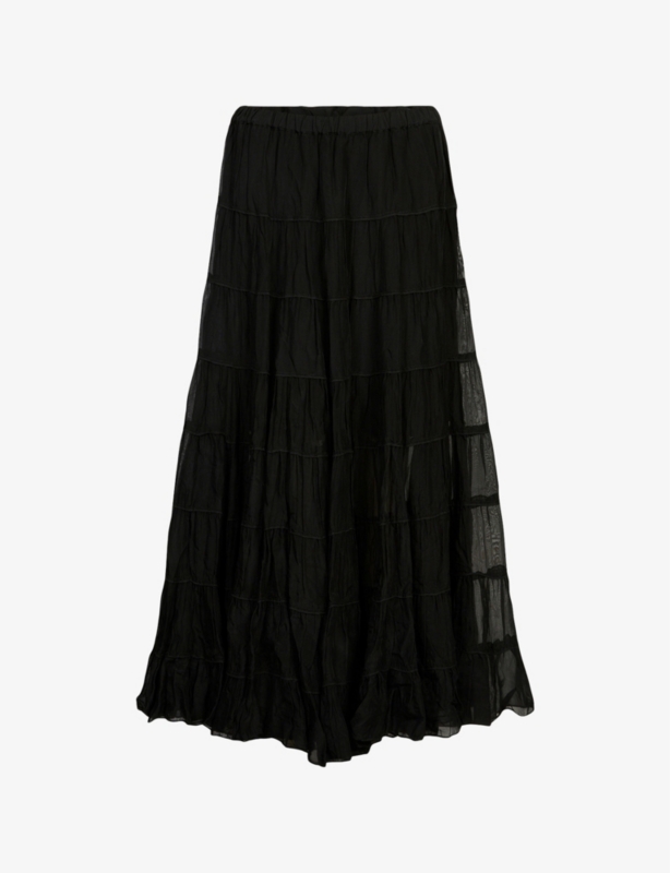 Eva Tiered Woven Maxi Skirt