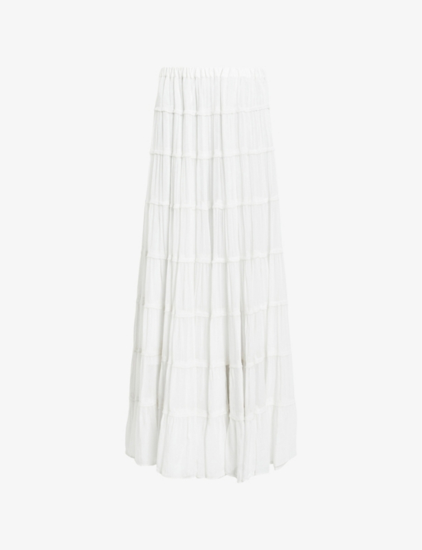 Eva Tiered Woven Maxi Skirt