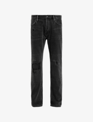 ALLSAINTS: Reid Repair Slim-Leg Regular-Fit Denim Jeans