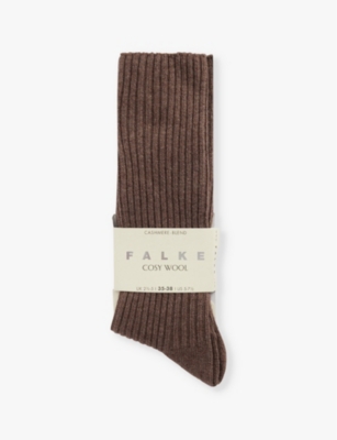 FALKE: Cosy Wool ribbed knit socks